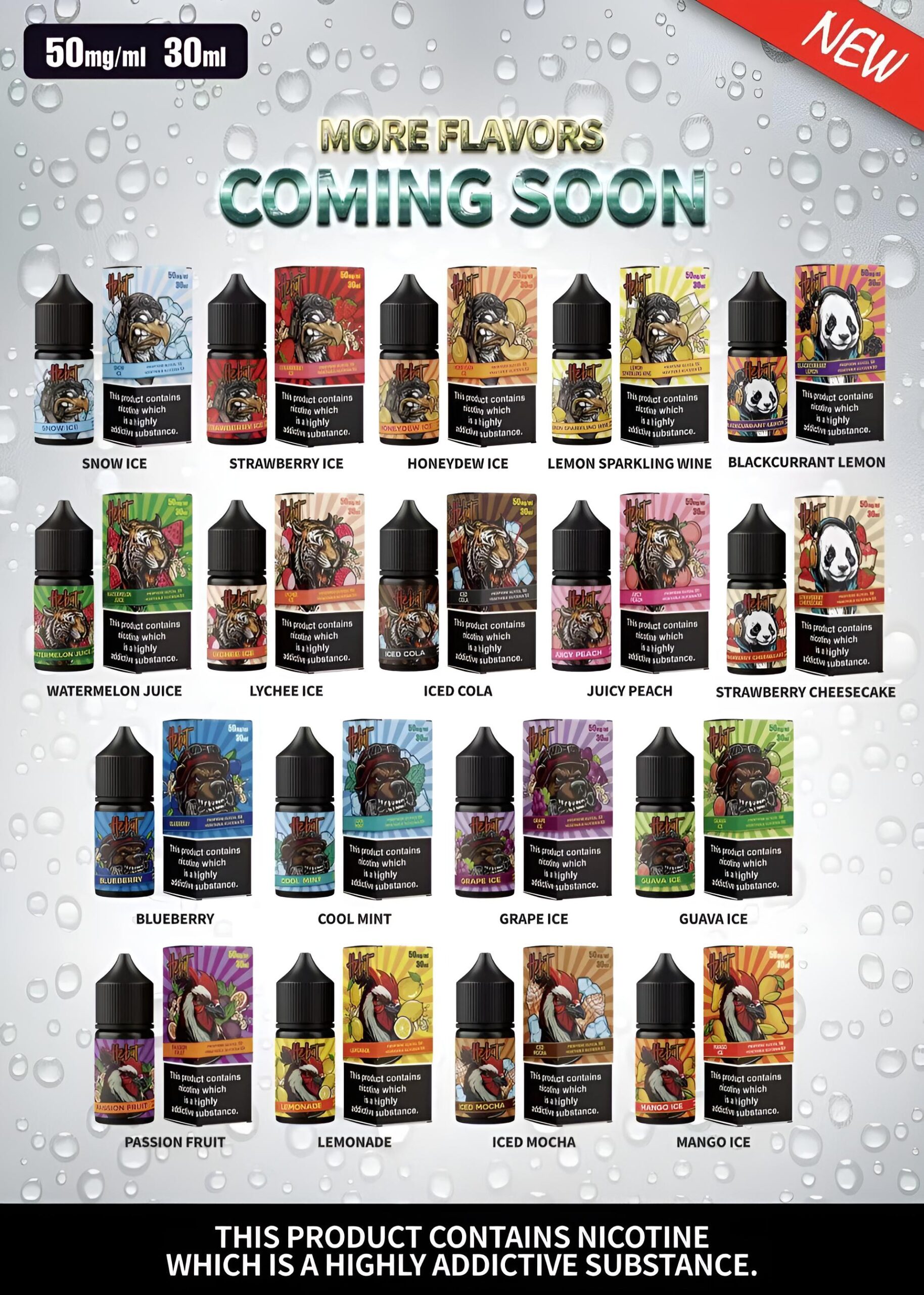 CUPER 煙油 酷柏系列｜30ML 容量／35mg 濃度｜小煙專用｜711到付