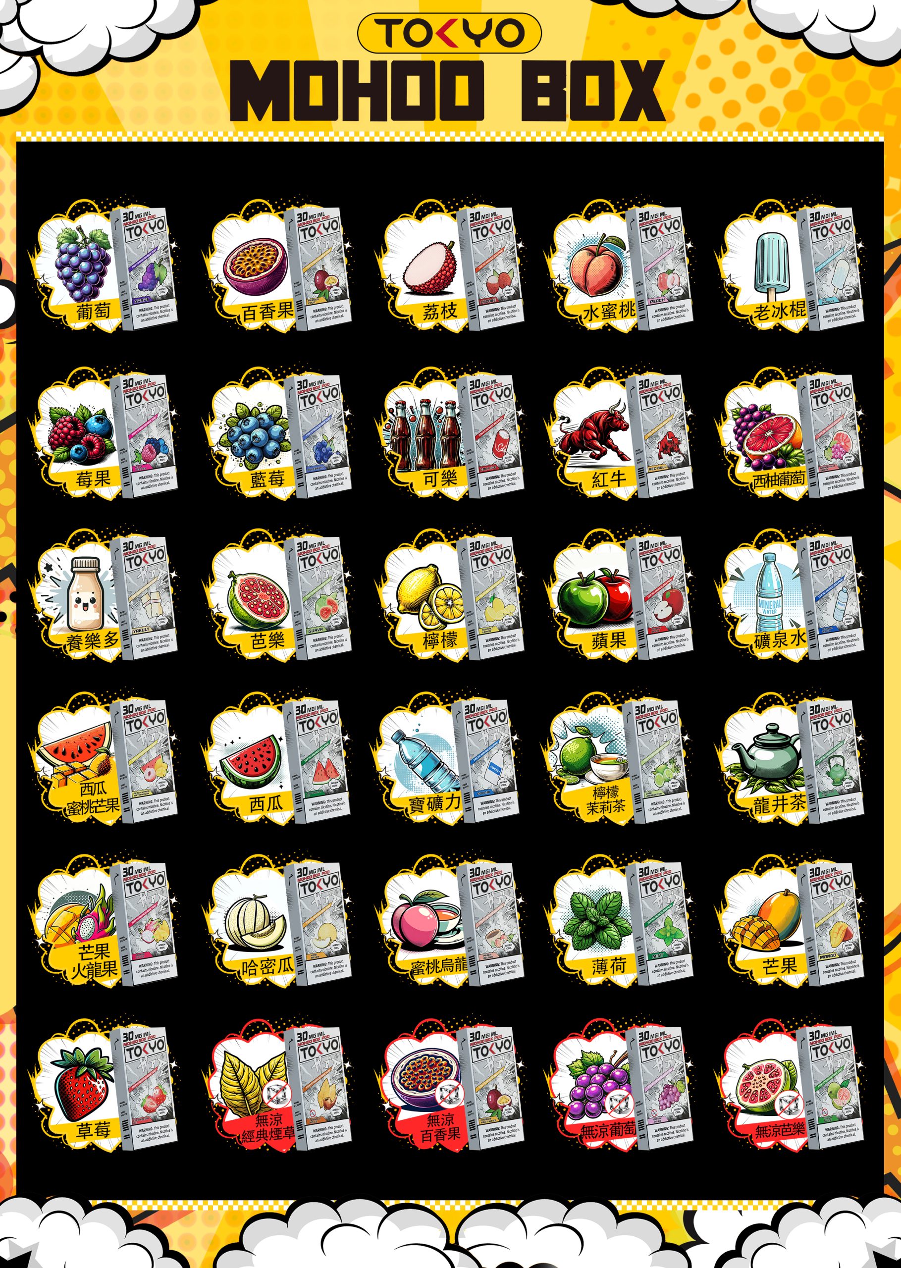 TOKYO MOHOO BOX 東京魔盒煙彈｜大容量換彈式主機・買三盒加100送主機・台灣電子菸批發